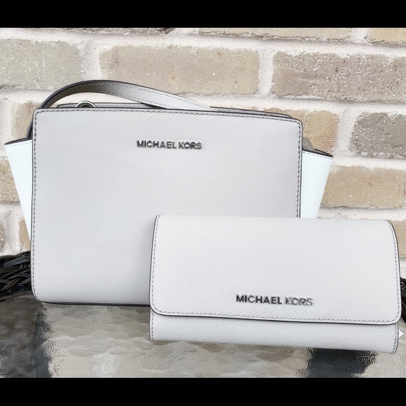 ‼️SALE‼️ Michael kors crossbody Wallet Bundle Gray - Picture 3 of 8